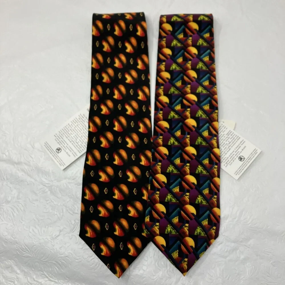 NWT Molecular Expressions Cocktail Collection Lot of 2 Ties Dad Fathers Gift